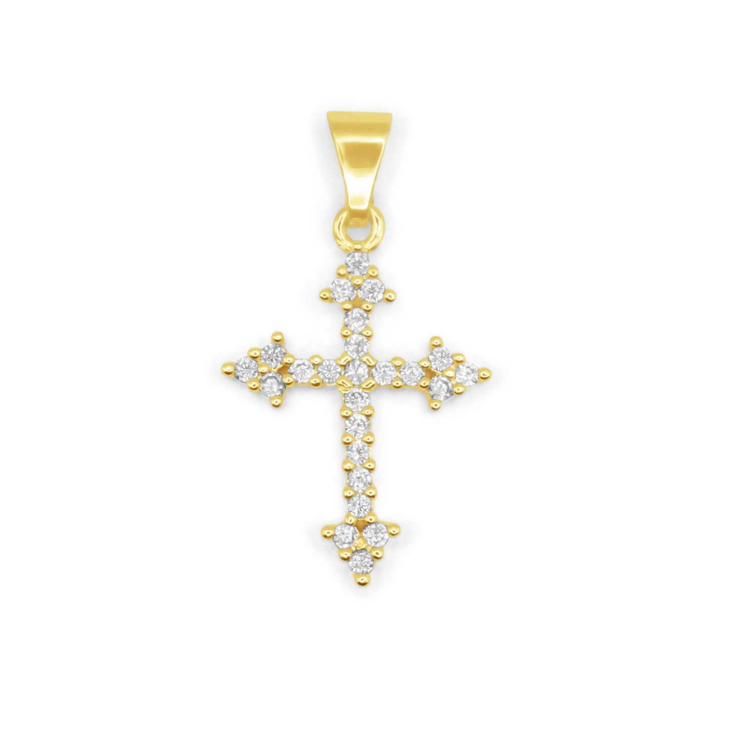 Fleur De Lis Cross Charm