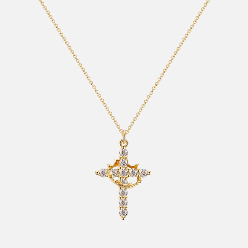 Cross Crown Necklace